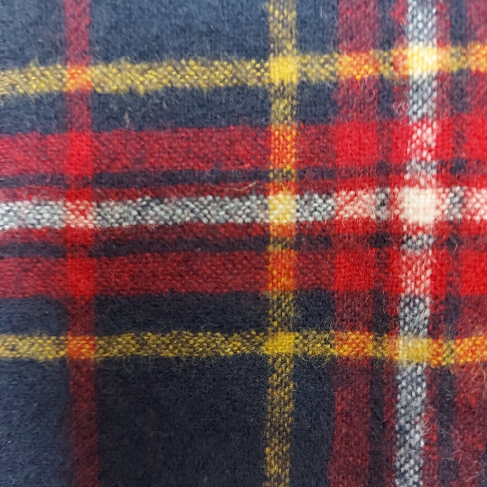 Pendleton Virginia wool plaid scarf Red and Blue - Picture 2 of 3